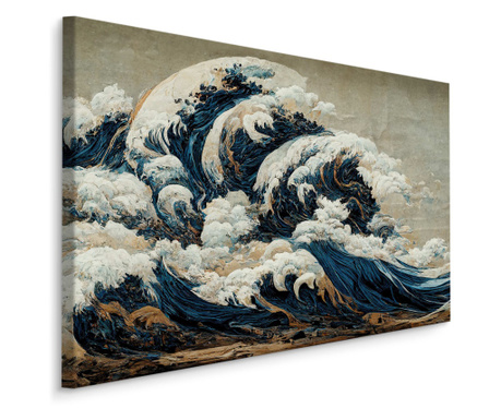 Vászonkép Tájkép Absztrakt óceán hullámai
