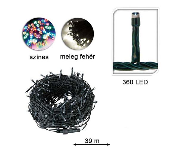 Ghirlanda luminoasa 360 LED, multicolor