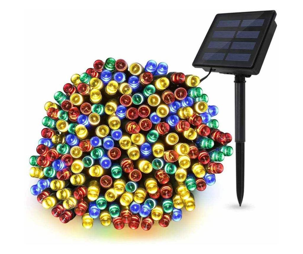 Ghirlanda luminoasa solara pentru gradina cu 100 LED, 20 m - Multicolor - 2