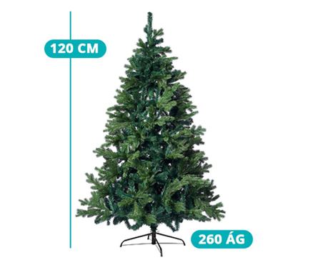 Brad artificial 3D cu suport metalic, 120 cm Timeless Tools, 120 cm, Verde