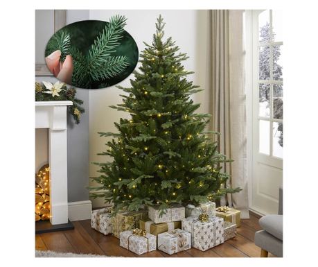 Brad artificial 3D cu suport metalic, 150 cm Timeless Tools, 150 cm, Verde
