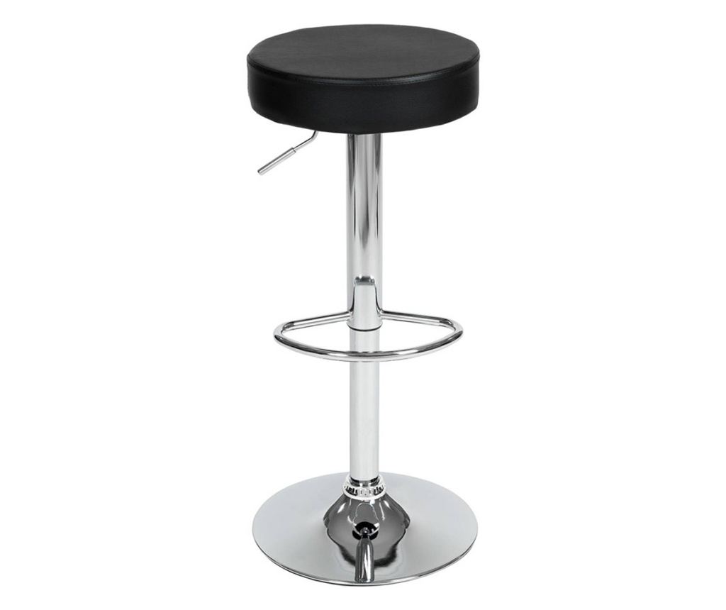 2 buc scaune de bar stil clasic - Negru - 2