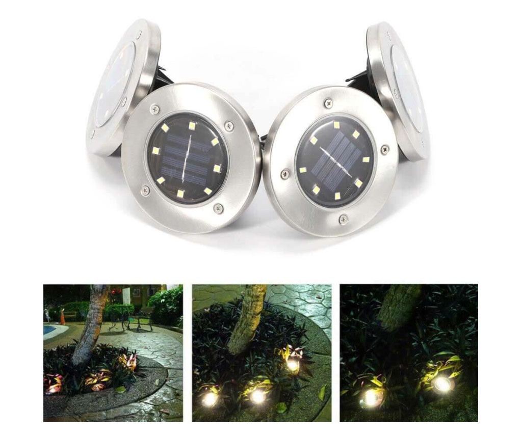 4 buc lampa solara incorporabile pentru exterior - 3