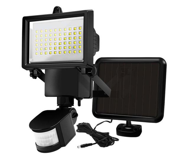 Reflector solar cu senzor de miscare, 60 LED