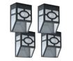 4 buc lampa solara de exterior - Negru thumbnail 1