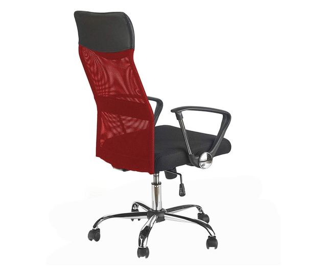 Ergonomická kancelářská židle s vysokou opěrkou, 3 různé barvy,červená