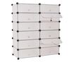 Dulap tip pantofar modular din plastic - Alb
