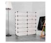 Dulap tip pantofar modular din plastic - Alb