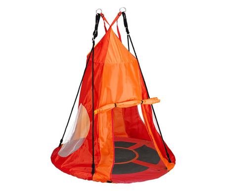 Závěsná houpačka 110, se stanem, červená Timeless Tools 110x15 cm