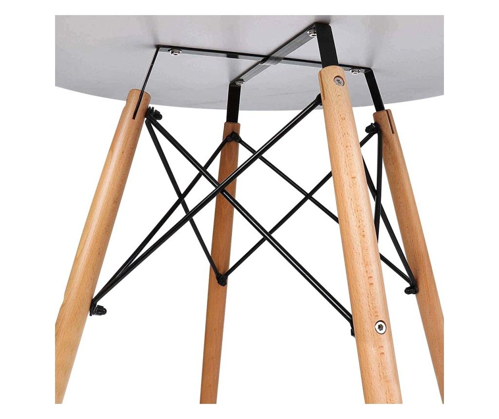 4 buc scaune moderne cu masa pentru bucatarie - Gri Gospodarie 67x51 cm - 3