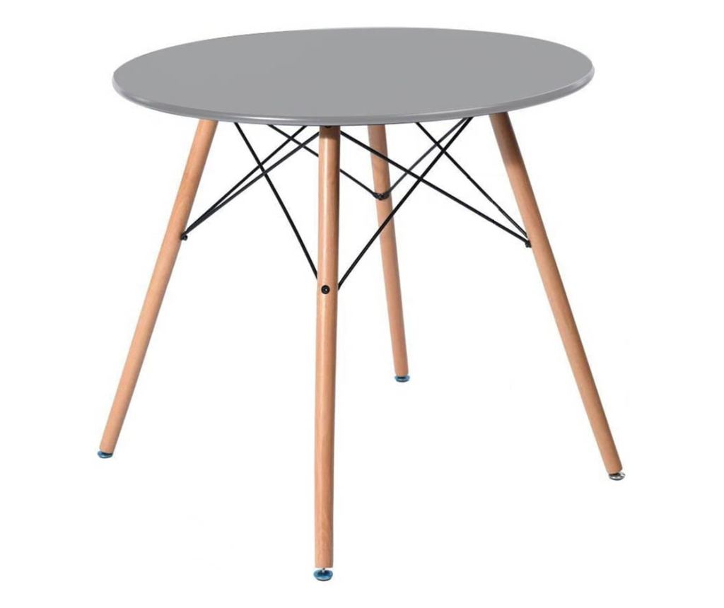 4 buc scaune moderne cu masa pentru bucatarie - Gri Gospodarie 67x51 cm - 2