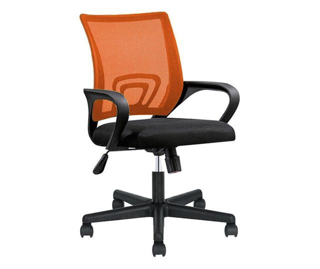 Kancelářská otočná židle s područkami ve více barvách,oranžová