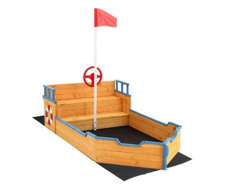 Pískoviště ve tvaru pirátské loďky