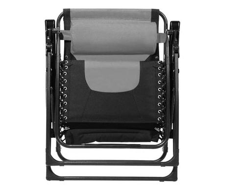 Krzesło ogrodowe zerowej grawitacji Delux, w kilku kolorach-szare