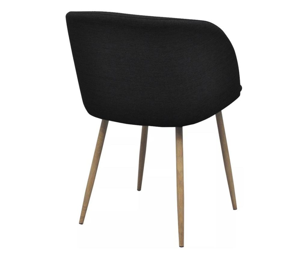 Scaun tapitat Betti, 2 buc - negru - 6