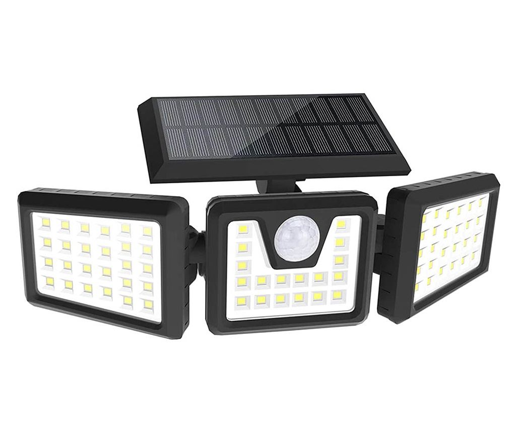 Lampa solara cu 3 panouri rotative - 2