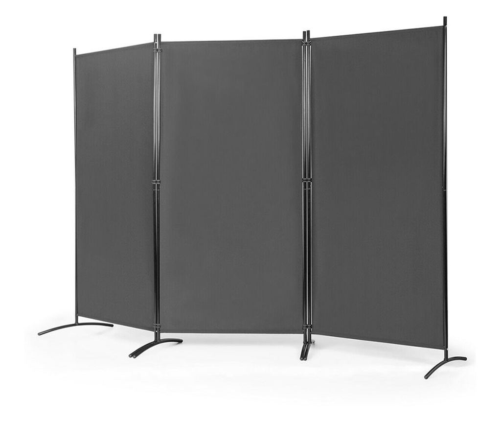 Paravan despartitor mobil 260x180cm, gri - Vivre