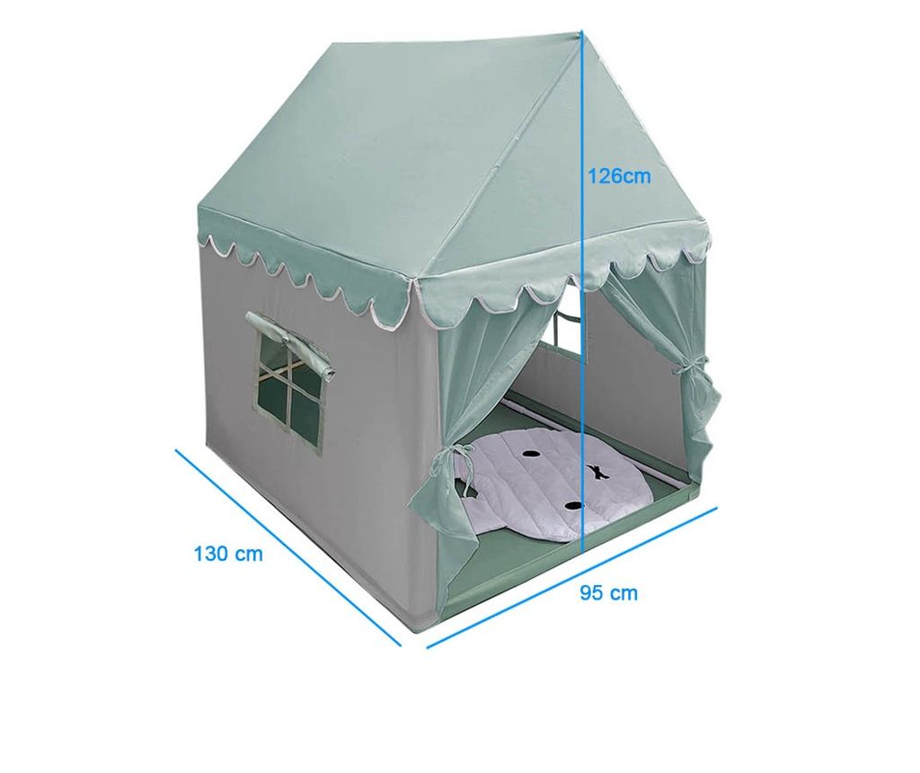 Hrací domeček pro děti, mátová - 4