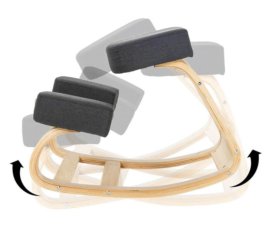 Scaun de ingenuncheat echilibrist, gri - 3
