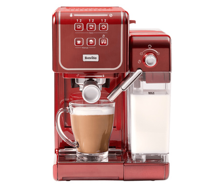 Espressor Manual cu Lapte Prima Latte III Roșu Breville Breville