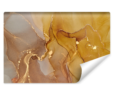 Fotótapéta Muralo absztrakt arany márvány, elbűvölő dekoráció 3D hatás, a nappaliba 315x210