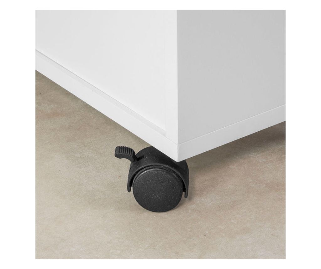 SoBuy cutie pentru hârtie igienică, dulap de toaletă, dulap îngust pentru baie BZR02-W - 6