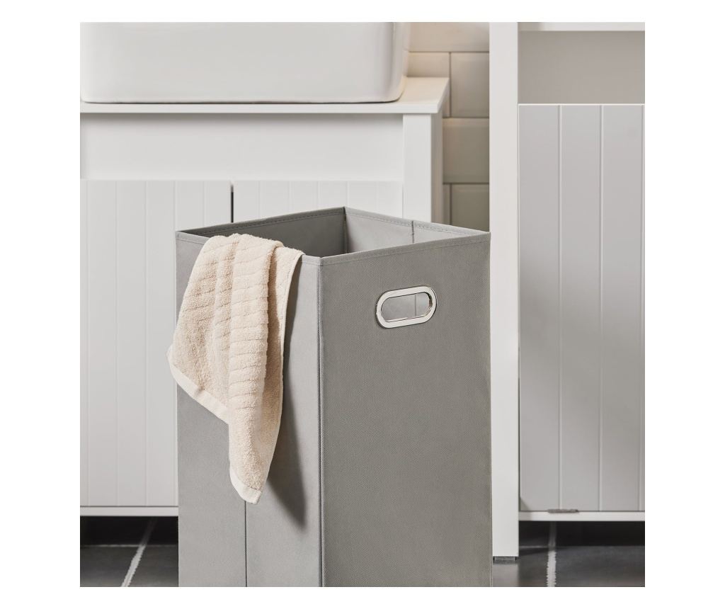 SoBuy Kopalniška omarica za perilo Omarica za perilo z zložljivo vrečko za perilo Bela 45x35x85,5cm BZR100-W - 8