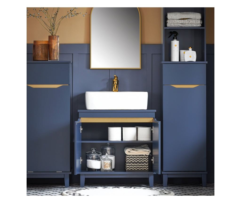 SoBuy kopalniško pohištvo, kopalnica nečimrnosti enota, kopalniška omarica pod umivalnikom BZR113-B - 4