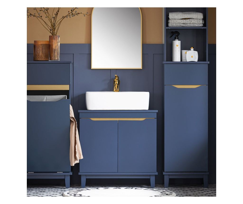 SoBuy kopalniško pohištvo, kopalnica nečimrnosti enota, kopalniška omarica pod umivalnikom BZR113-B - 5