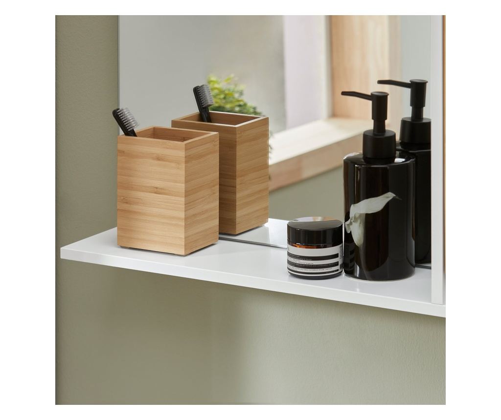 SoBuy jeftina kupaonska zrcala, Jeftina ogledala za kupaonicu, ogledala u kupaonici za zidnu montažu BZR128-W - 8