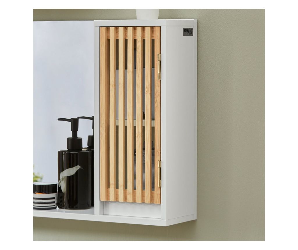 SoBuy jeftina kupaonska zrcala, Jeftina ogledala za kupaonicu, ogledala u kupaonici za zidnu montažu BZR128-W - 9