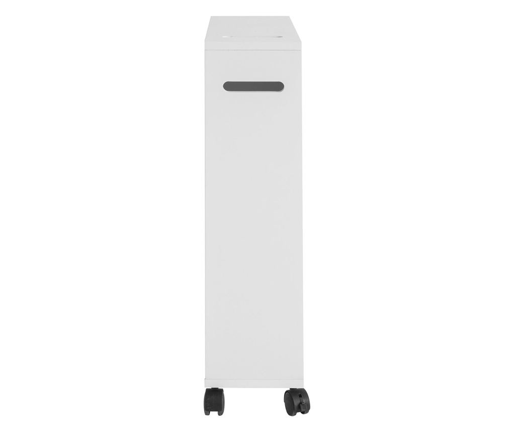 SoBuy cutie pentru hârtie igienică, dulap de toaletă, dulap îngust pentru baie BZR31-W - 4