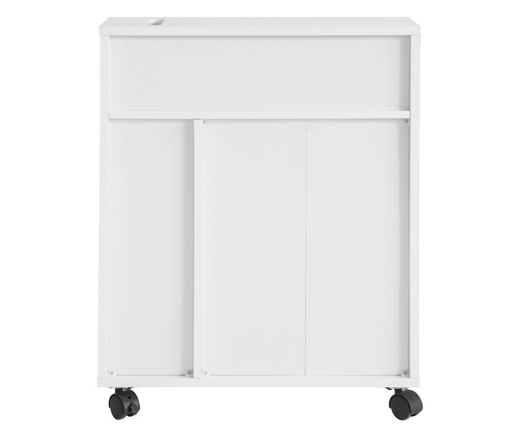SoBuy cutie pentru hârtie igienică, dulap de toaletă, dulap îngust pentru baie BZR31-W - 5