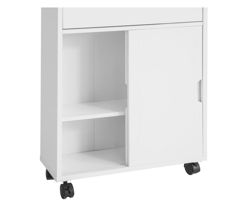 SoBuy cutie pentru hârtie igienică, dulap de toaletă, dulap îngust pentru baie BZR31-W - 7