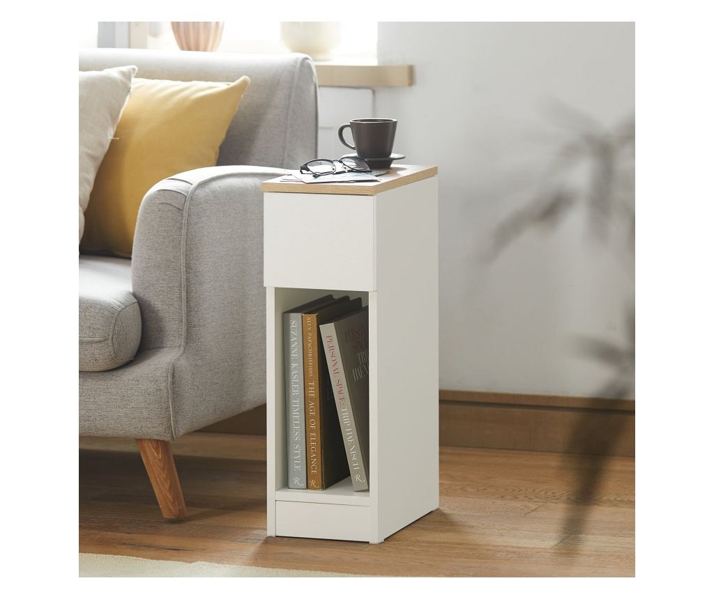 SoBuy comodin, comodin îngust, masă plutitoare FBT111-WN - 3