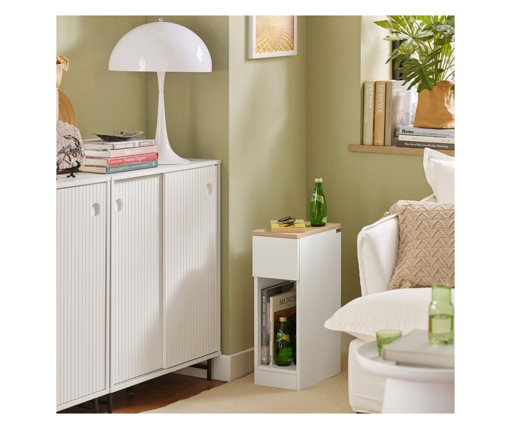 SoBuy Sidobord Förvaringsbord Soffbord Cafébord FBT111-WNx2 - 5