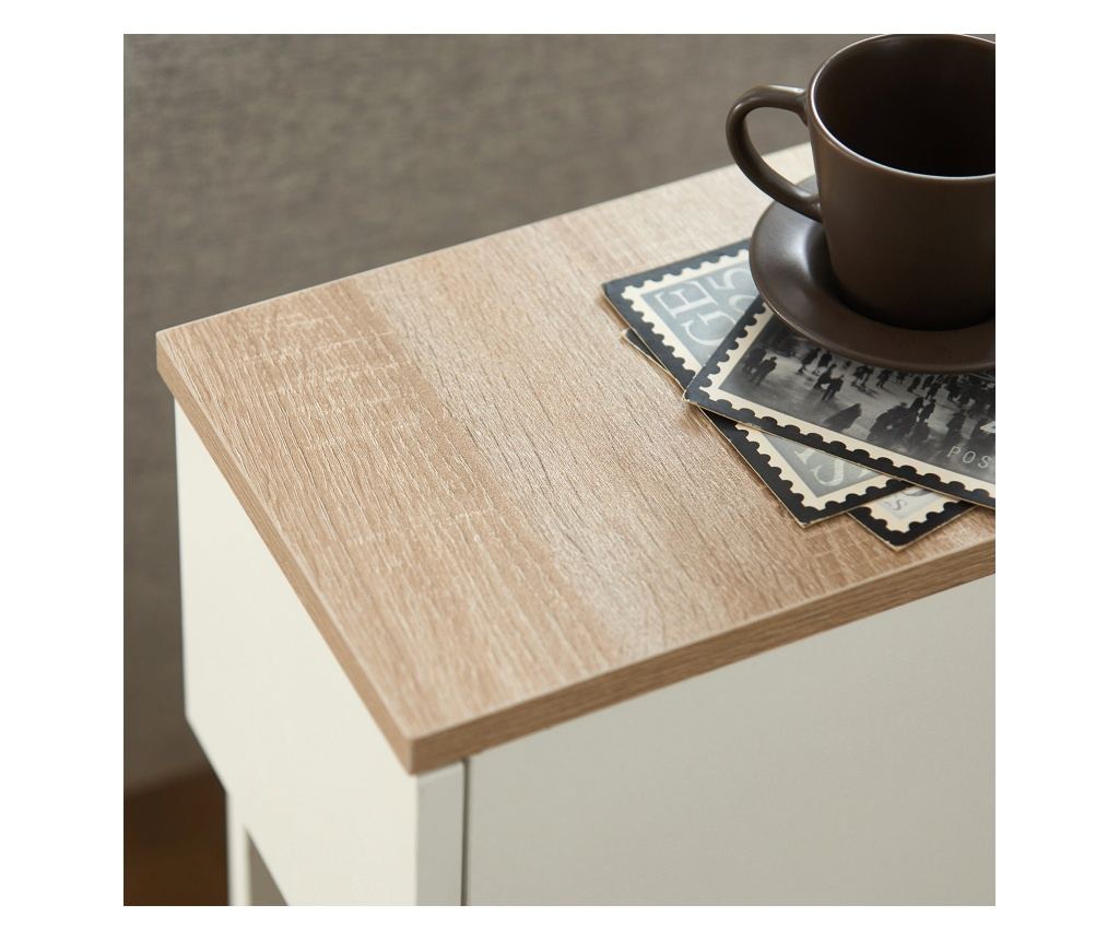 SoBuy Sidobord Förvaringsbord Soffbord Cafébord FBT111-WNx2 - 9