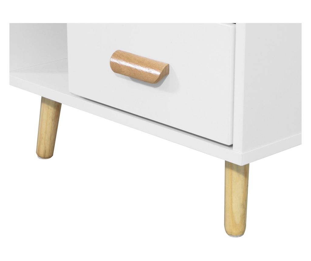 SoBuy nočna omarica, nočne omarice v spalnici, ozka nočna omarica FBT95-W - 4