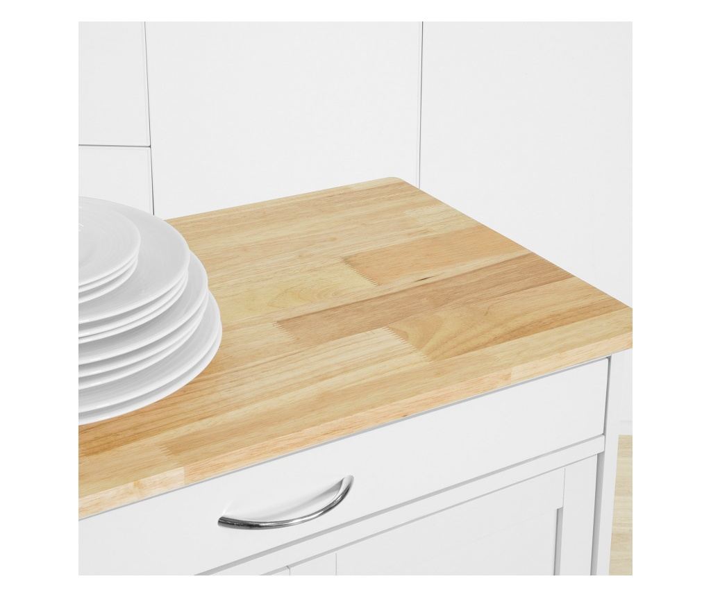 SoBuy βοηθητικά έπιπλα κουζίνασ, τροχήλατο καρότσι κουζίνασ, καρότσι κουζίνας σε ρόδες FKW45-WN - 6