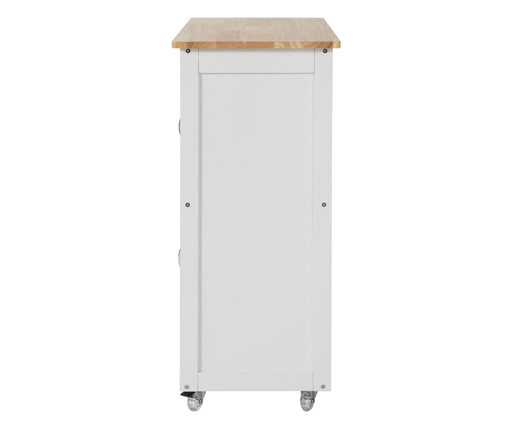 SoBuy βοηθητικά έπιπλα κουζίνασ, τροχήλατο καρότσι κουζίνασ, καρότσι κουζίνας σε ρόδες FKW45-WN - 7