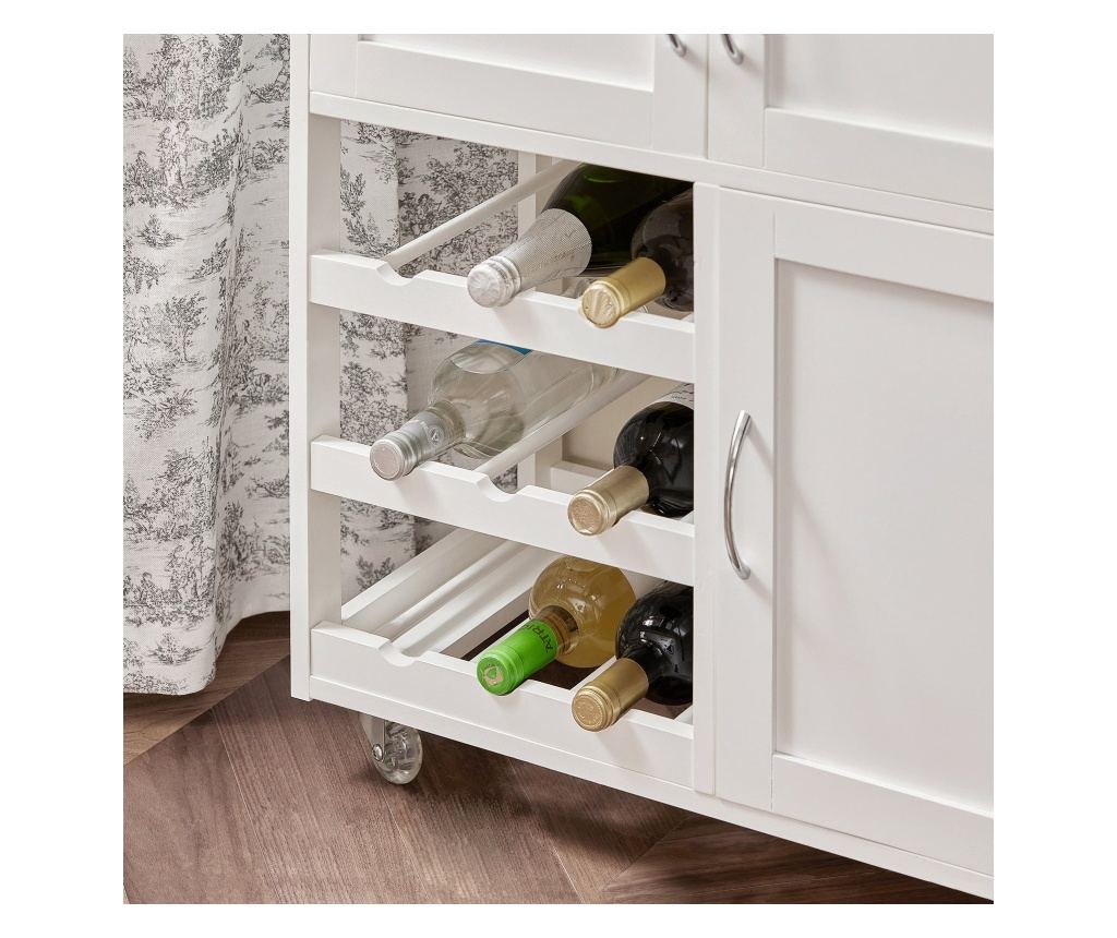 SoBuy βοηθητικά έπιπλα κουζίνασ, τροχήλατο καρότσι κουζίνασ, καρότσι κουζίνας σε ρόδες FKW45-WN - 9