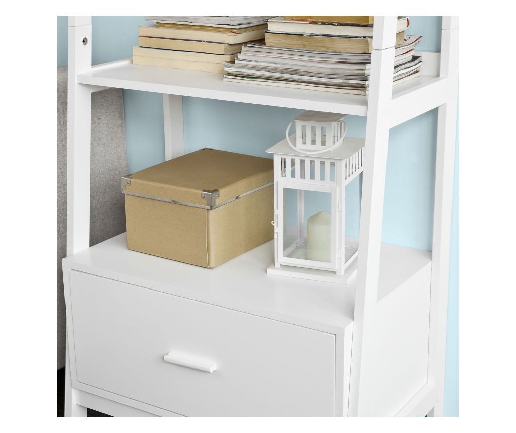 SoBuy kis íróasztal, íróasztal, fiókos íróasztal FRG116-W - 7