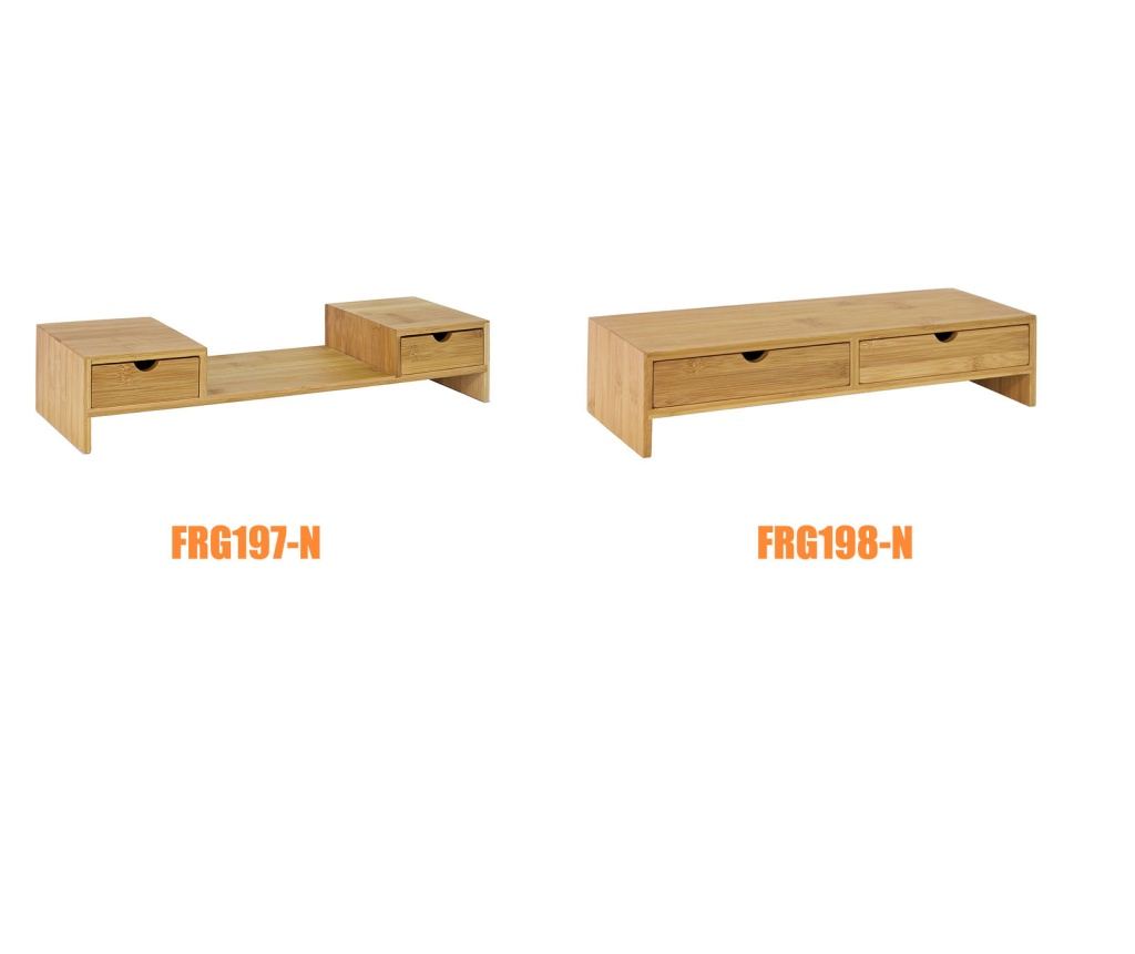 SoBuy monitor állvány fiókkal, support ecran pc, asztali monitor emelő FRG198-N - 9