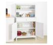 SoBuy FSB26-W Kuchyňská skříňka Kuchyňská police Příborník Boční skříňka Bílá 90x148x40cm