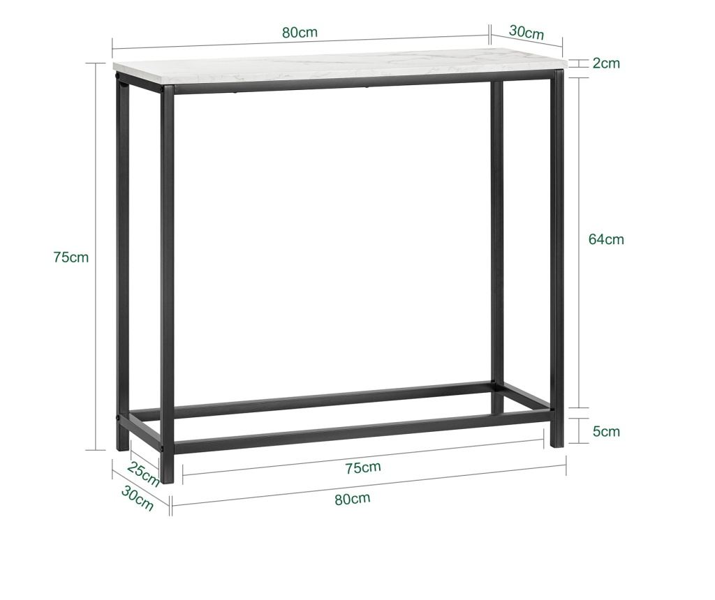 SoBuy входна конзола, входно обзавеждане, конзолна маса FSB29-SCH - 2