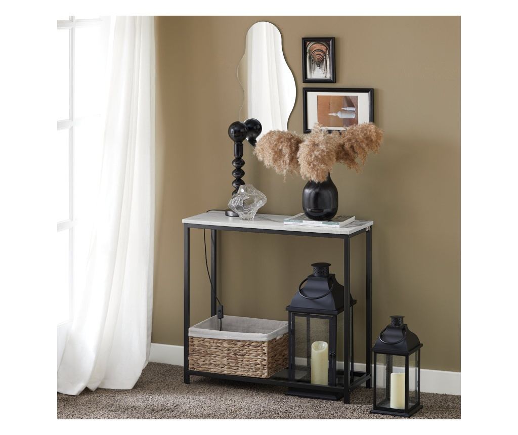 SoBuy входна конзола, входно обзавеждане, конзолна маса FSB29-SCH - 4