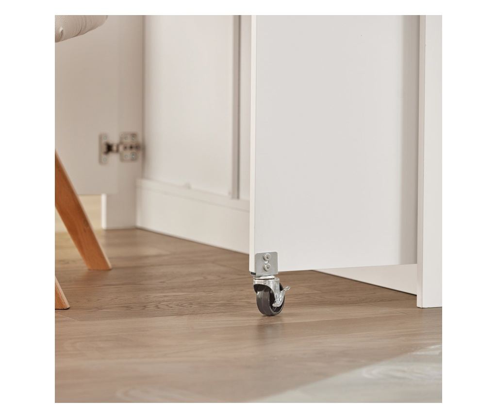 SoBuy βοηθητικά έπιπλα κουζίνασ, υπουργικό συμβούλιο με τροχούς, ραφια για φουρνο μικροκυματων FSB36-WN - 8