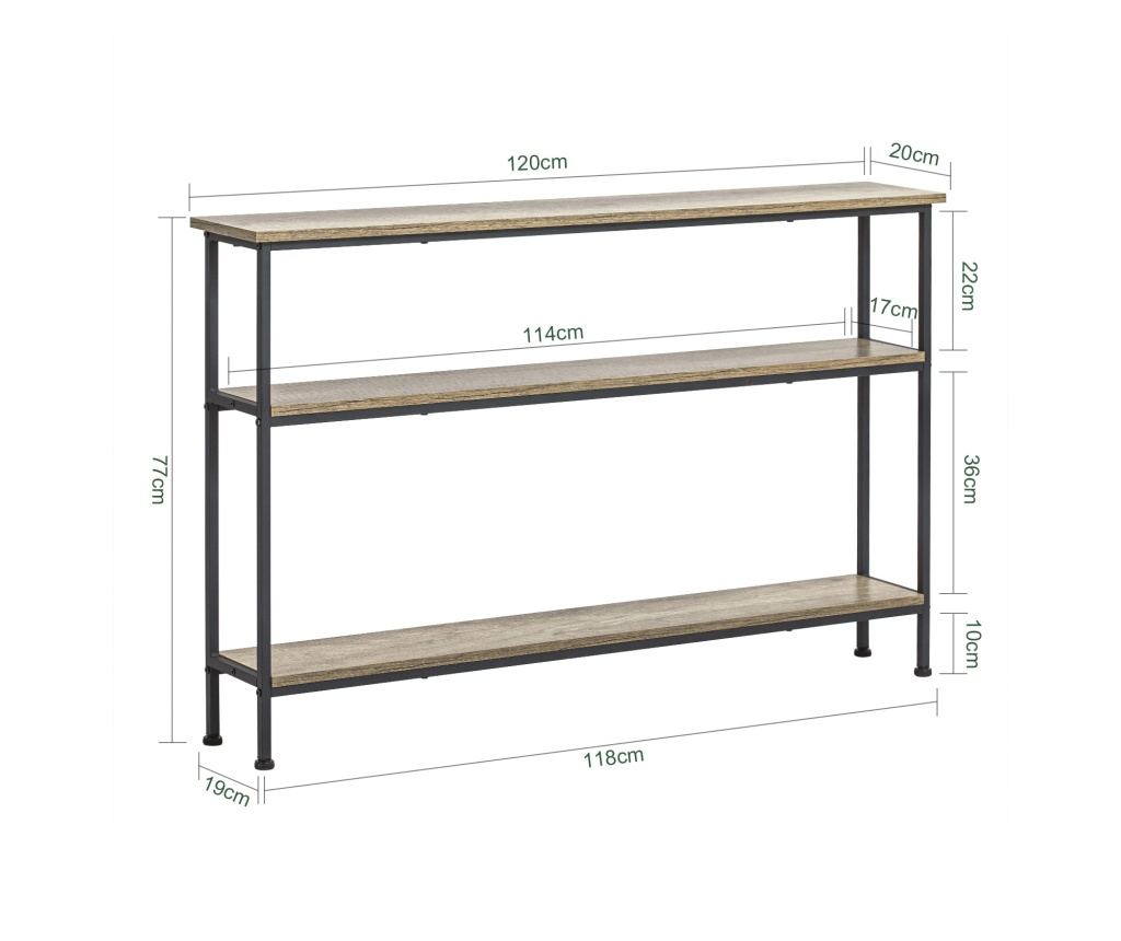 SoBuy Avlastningsbord, Vitrinskåp, Hallmöbler, Skänk, FSB49-PZ - 2