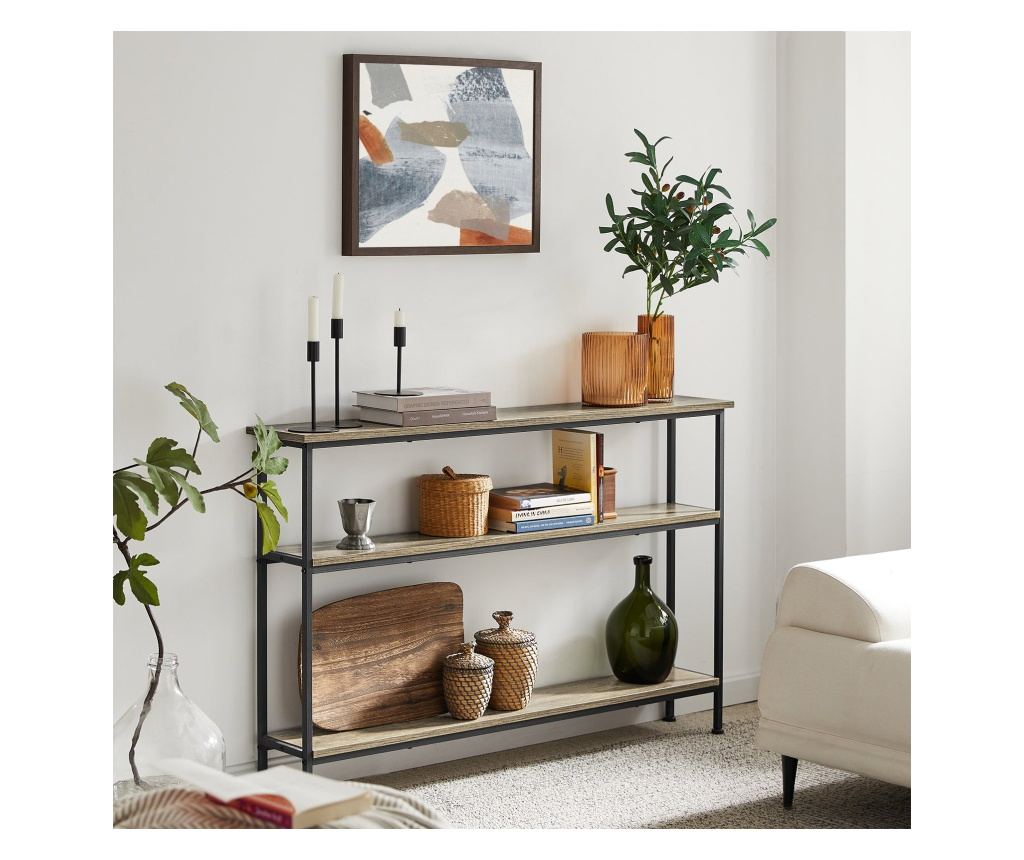 SoBuy Avlastningsbord, Vitrinskåp, Hallmöbler, Skänk, FSB49-PZ - 3