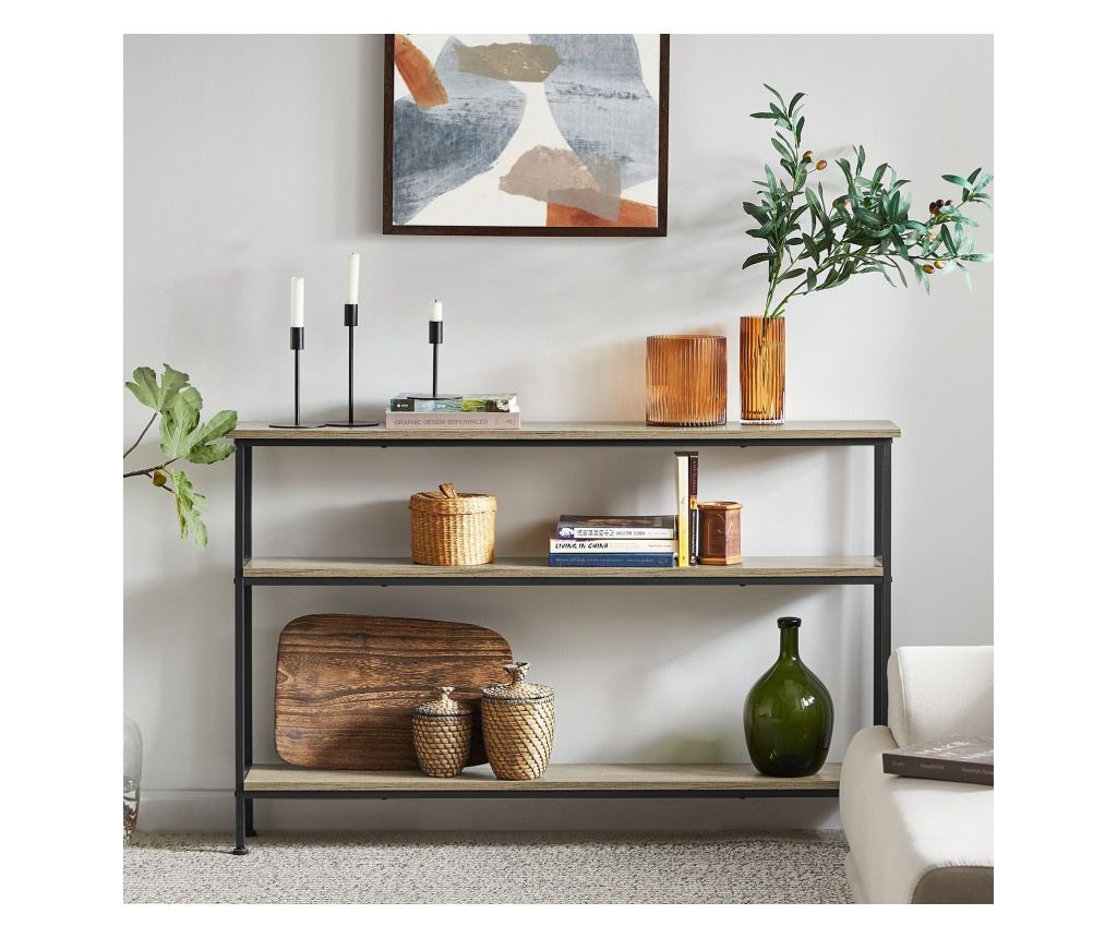 SoBuy Avlastningsbord, Vitrinskåp, Hallmöbler, Skänk, FSB49-PZ - 4